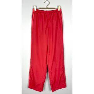 Adidas Vintage Y2K Track Pants Red Women’s Small Blokecore 90s Soccer Warm-Up